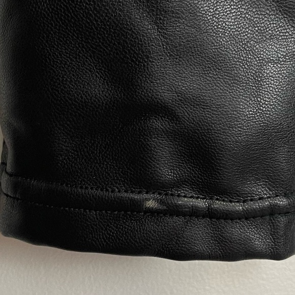 Abercrombie & Fitch Pants Womens Size Small Black Vegan Faux Leather Skinny Leg - Picture 6 of 13